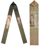 STUŁA F FG 40/4 ECUM Jezus Miłosierny zielona