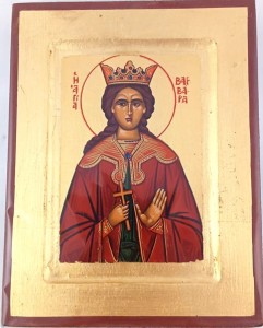 IKONA R RB 201/0S Św. Barbara
